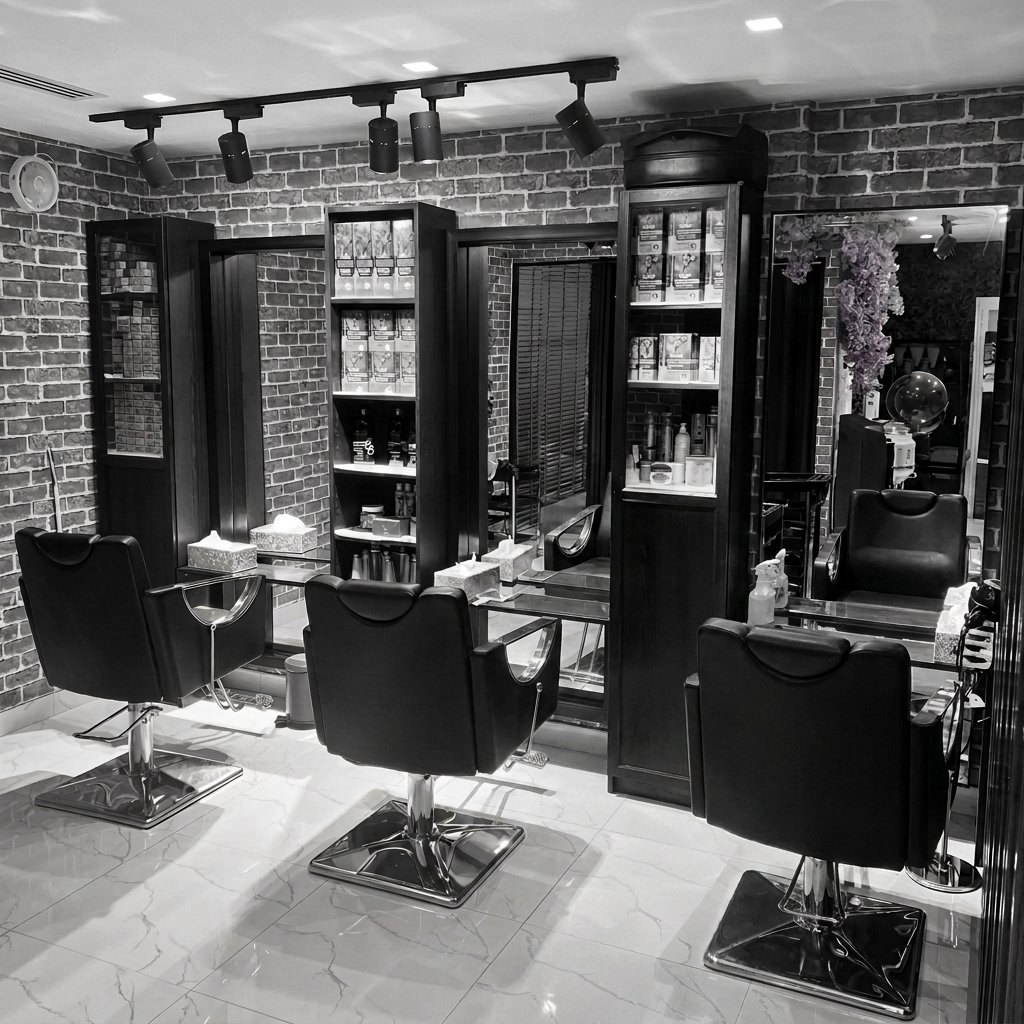 Elegant beauty salon interior